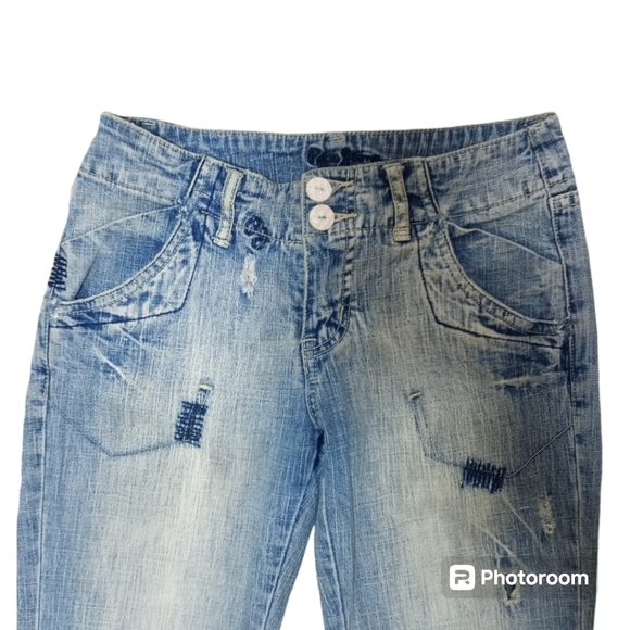 Vintage Y2K 2000s PEPE London Denim Jeans Size 26 - Picture 2 of 16